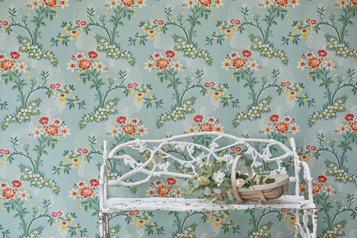 Gainsborough hand printed wallpaper for interior design projects